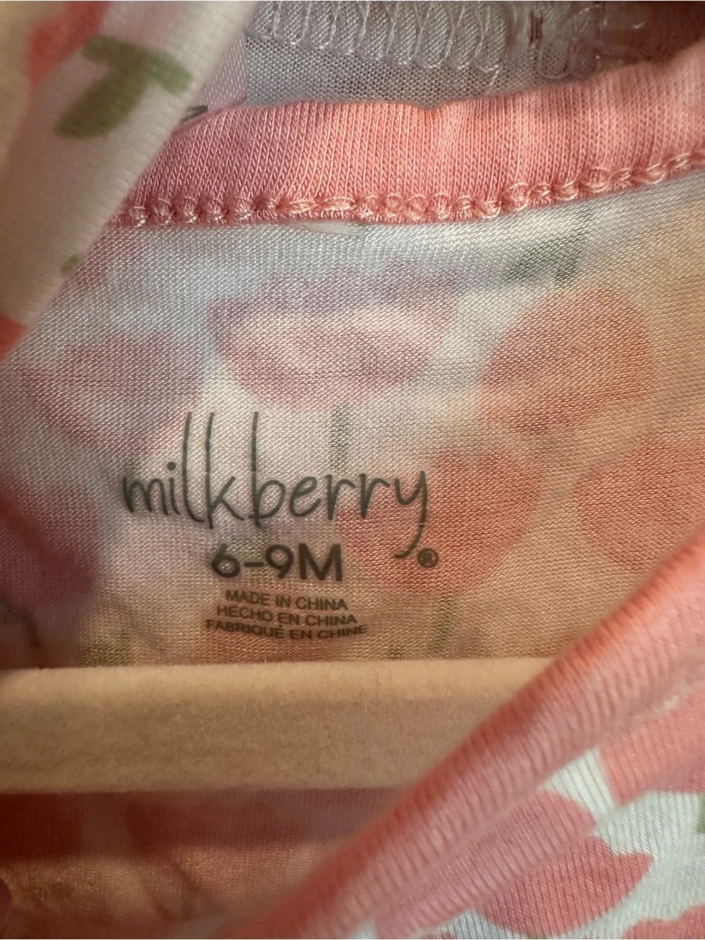 Milk Berry Pink Floral & Printed Baby One-Piece Bodysuit Set 5 pieces!